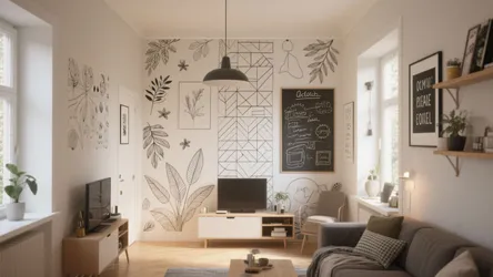 5 Wall Drawing Design Ideas for Small Spaces