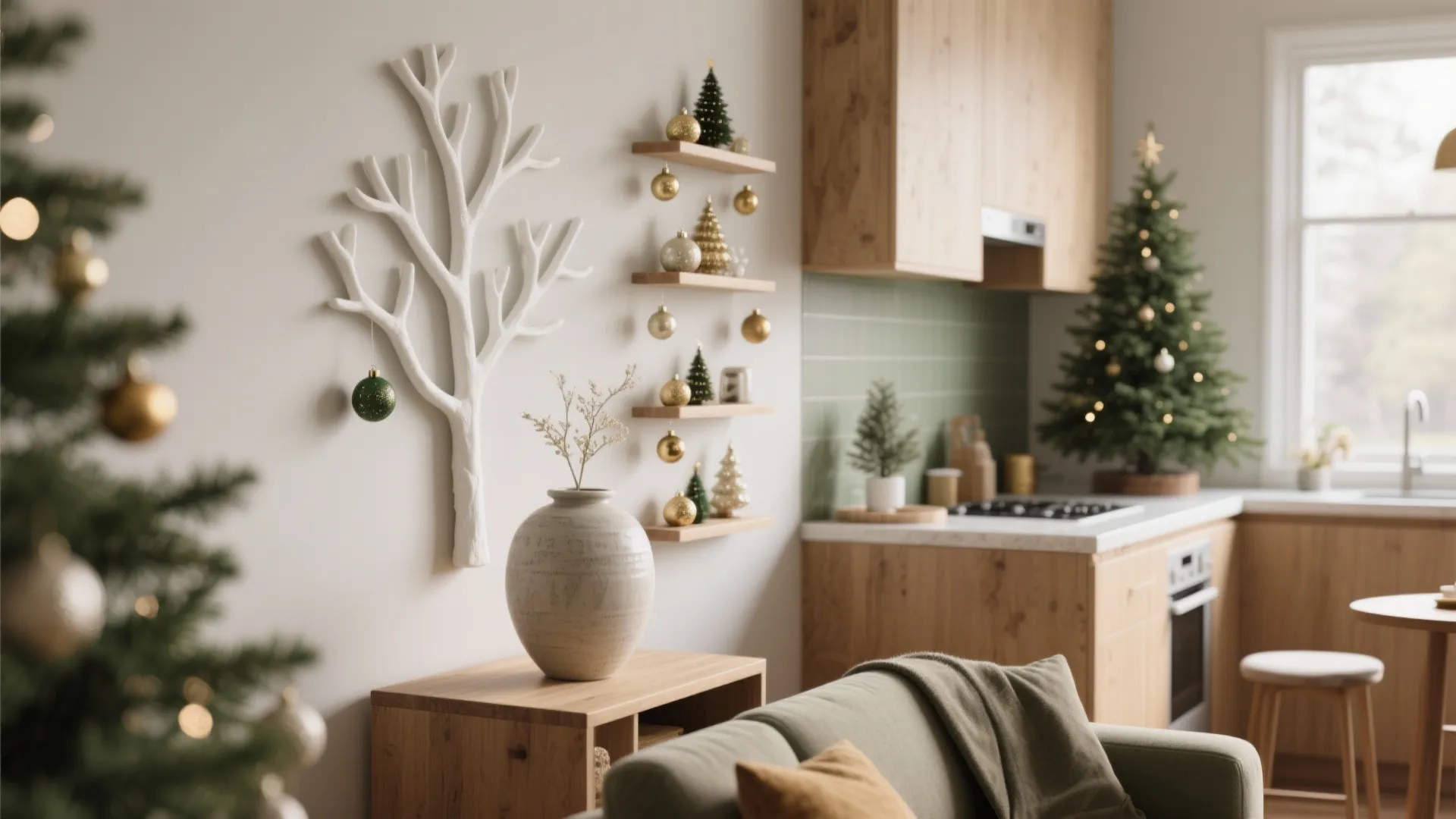 Christmas Tree Ideas for Small Spaces — 5 Ways: Creative, compact Christmas tree ideas I use for tiny homes and apartments