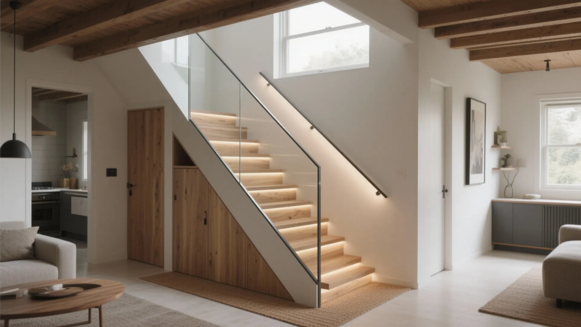 Simple Stairs Design for Small House: Space-Saving Solutions: 1 Minute to Discover Smart Small-Space Staircase Ideas
