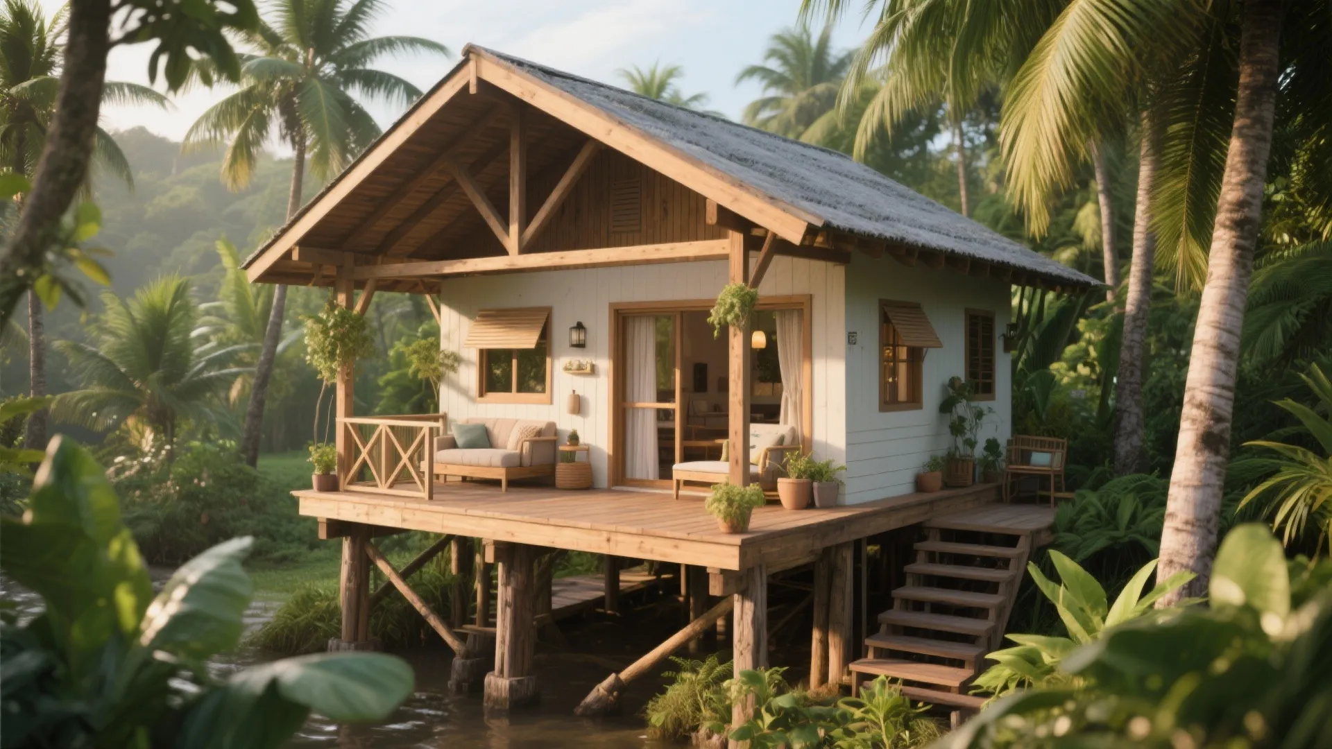 Simple Small House on Stilts: Space-Savvy Design Ideas: 1 Minute to Practical Tips for Building a Small Stilt House