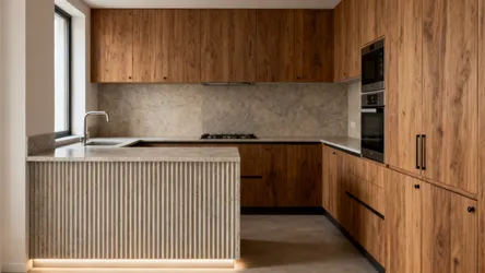 Indoor kitchen designs with stones: 5 ideas that work