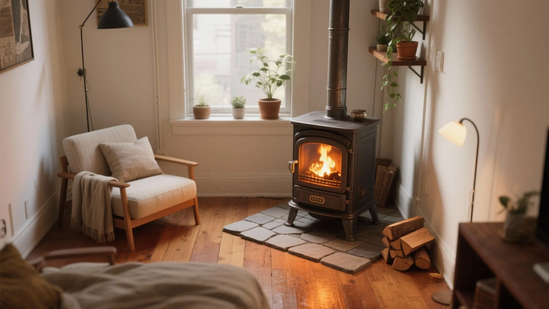 Wood Stoves for Small Spaces — 5 Ideas: Practical, safe and stylish approaches to using wood stoves in tiny homes and apartments