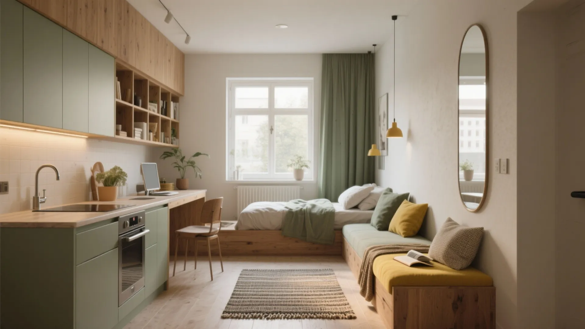 Small 1-Room Apartment Design: 5 Ideas: Creative, practical ways I optimize tiny studios from my 10+ years of experience