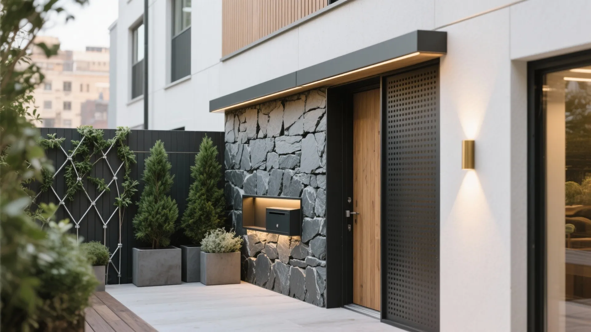 5 Terrace Front Wall Design Ideas That Work: Small terraces, big impact: my proven ways to style your front wall with materials, screens, lighting, greenery, and color—real tips from built projects.