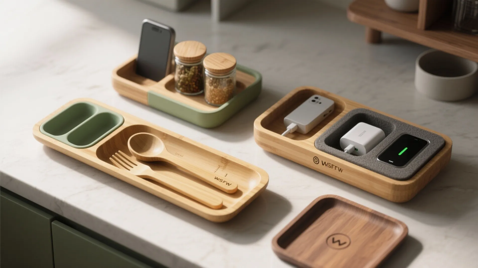 5. Dedicated Small-Item Trays and Gadget Stations
