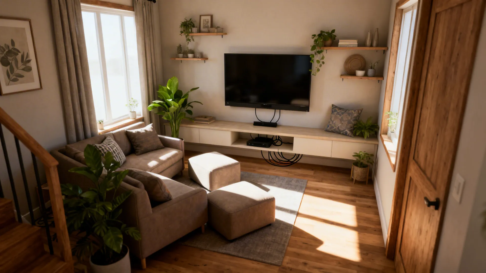 5 Living Room Ideas for a Wall-Mounted TV