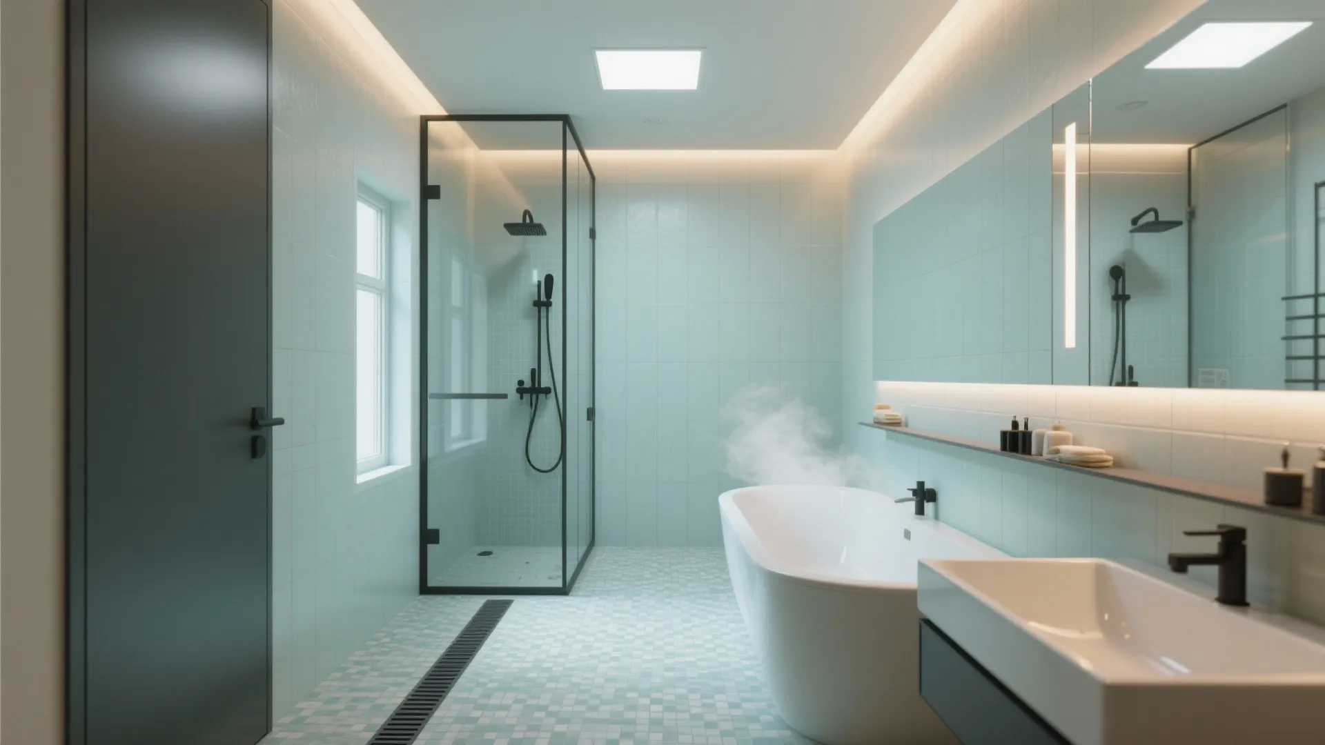 Small Wet Room With Tub and Shower: Maximizing Functionality: 1 Minute to a Luxurious Small Wet Room Design Including Tub and Shower