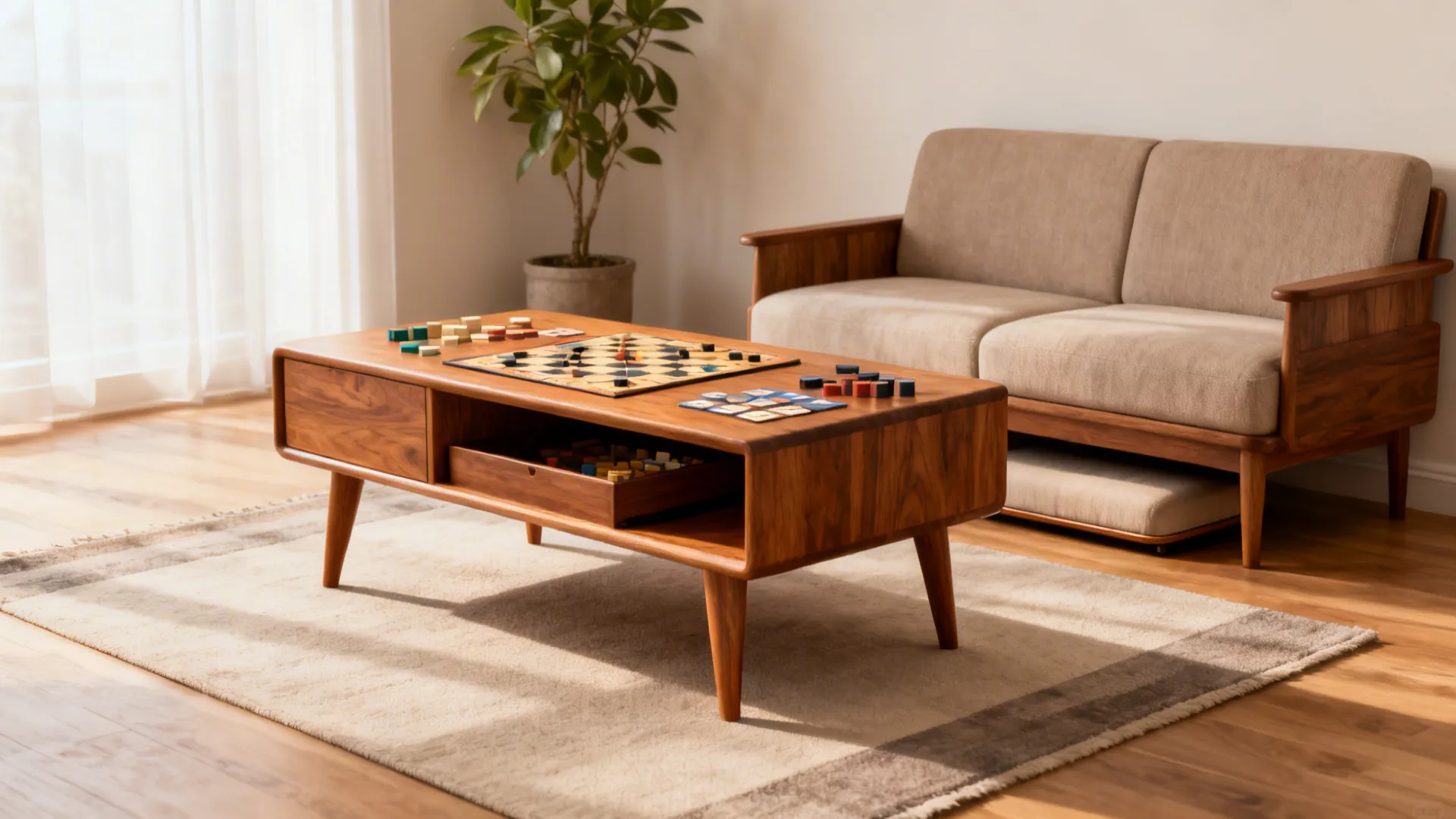 Living Room Too Tight? Small Wooden Coffee Table Ideas