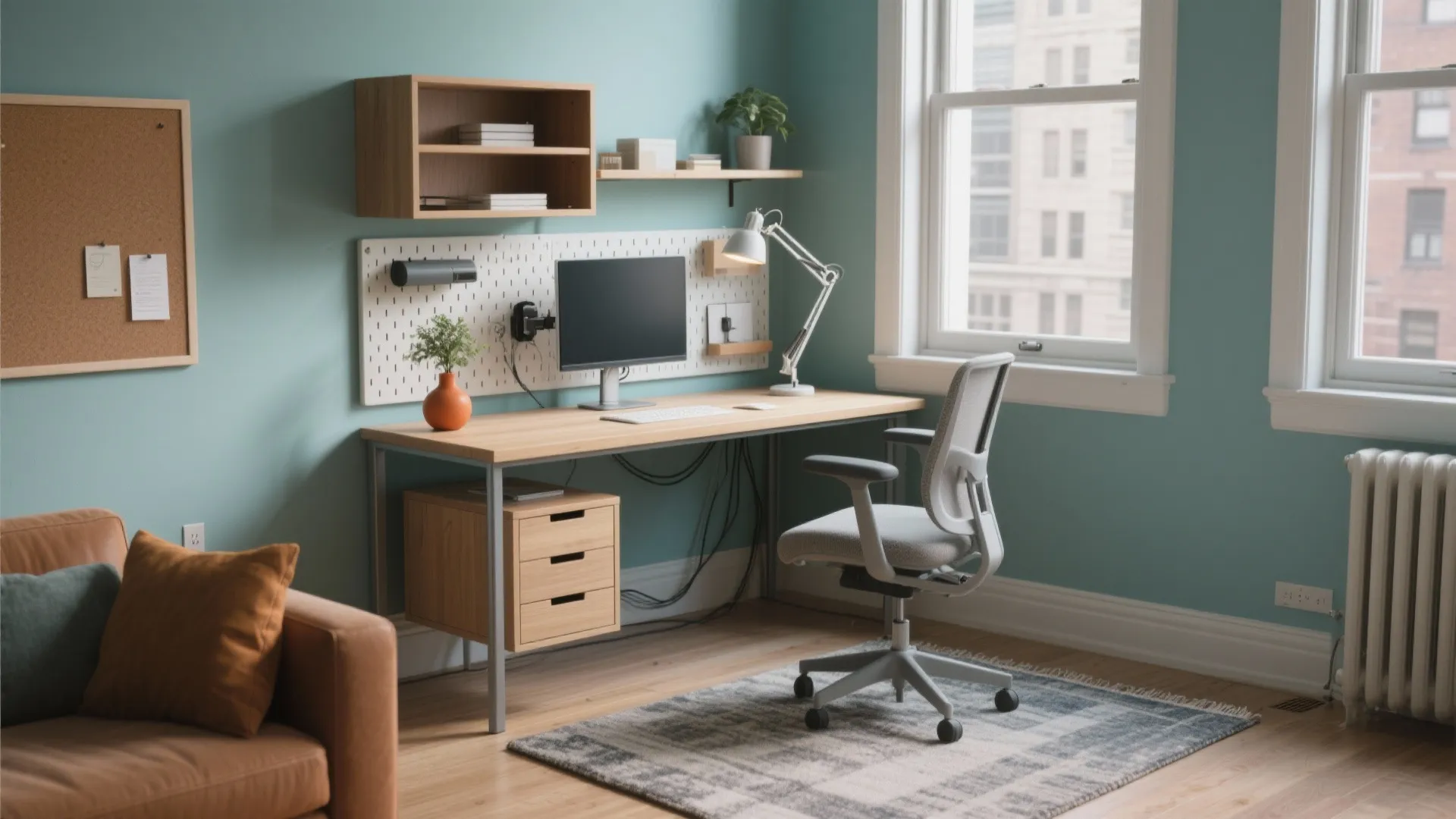 Office Desk for Small Space with Storage: Smart Solutions for Compact Homes: 1 Minute to a Clutter-Free Home Office: Space-Saving Desk Strategies