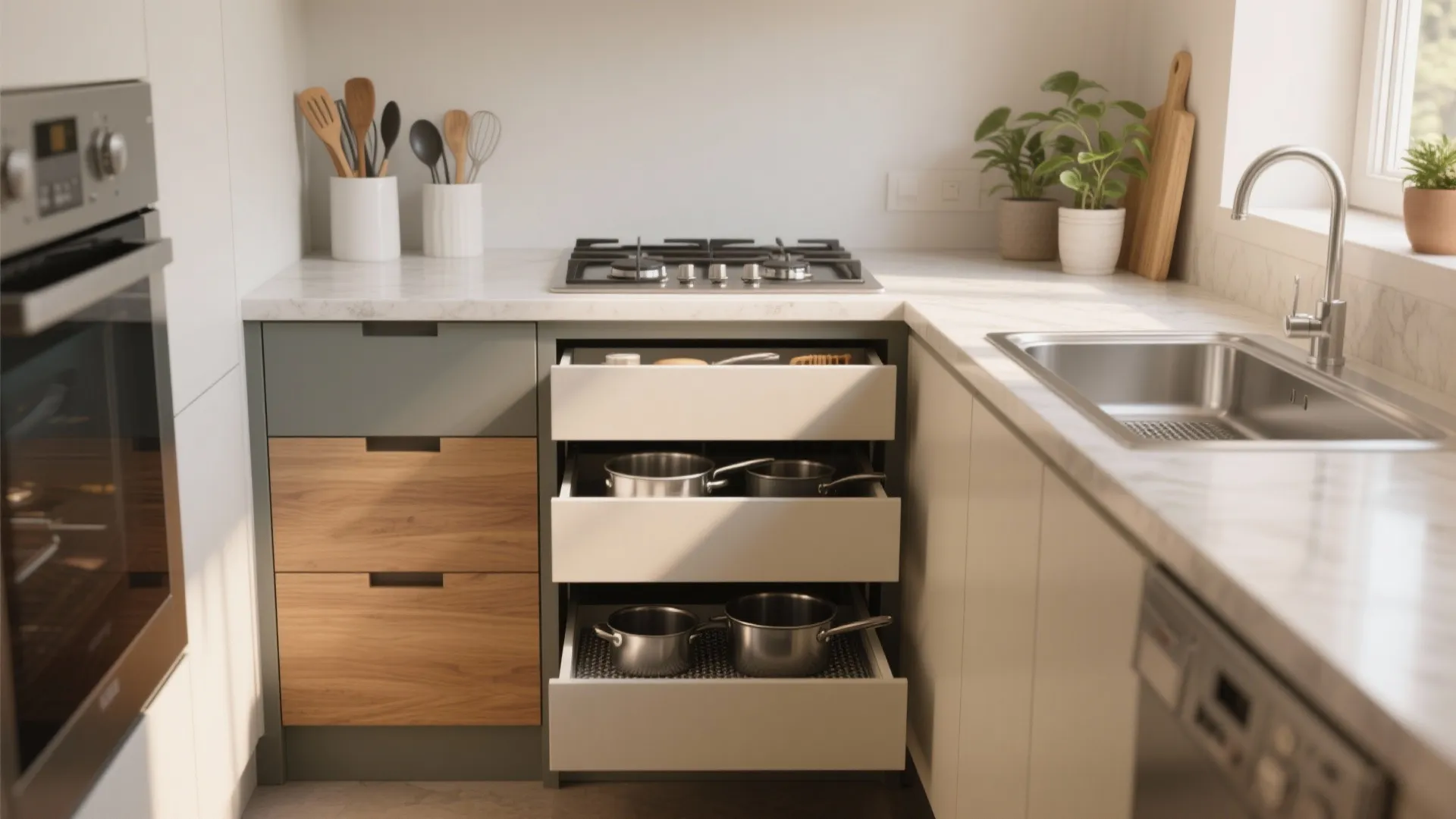 3-Drawer Kitchen Cabinet Ideas (5 Inspo): Small kitchen, big impact: 5 practical design inspirations for 3-drawer kitchen cabinets