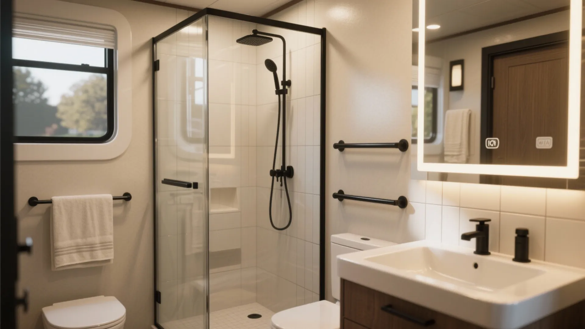 4. Smart bathrooms: small but luxurious-feeling