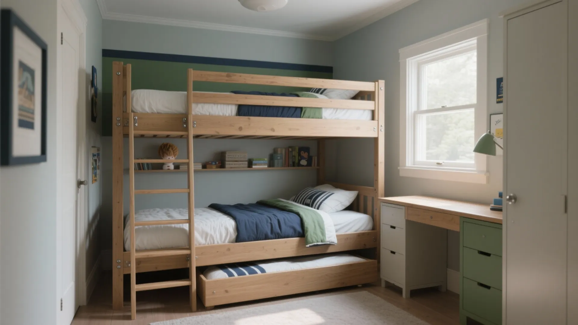 3. Smart bed setups: trundle, bunk, or loft