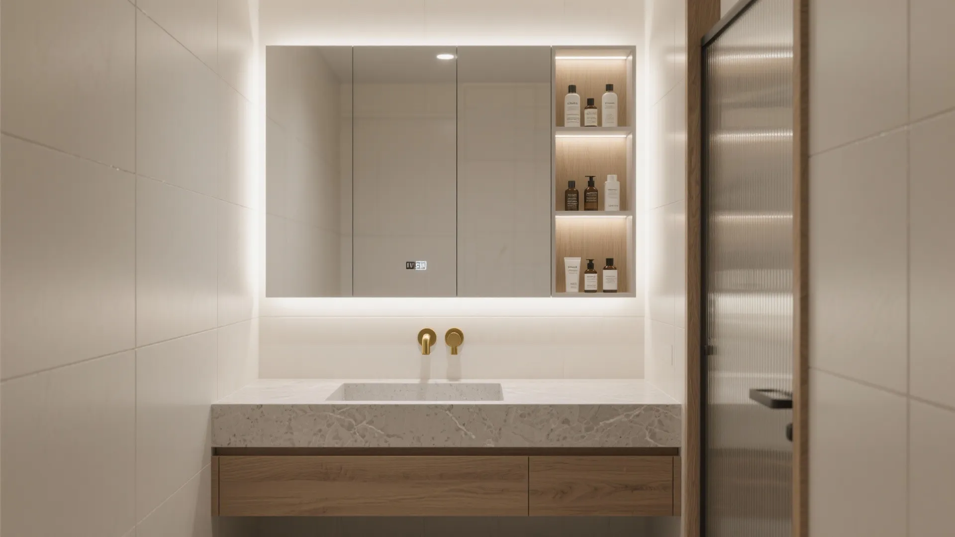 Smart Mirror Cabinets & Integrated Storage
