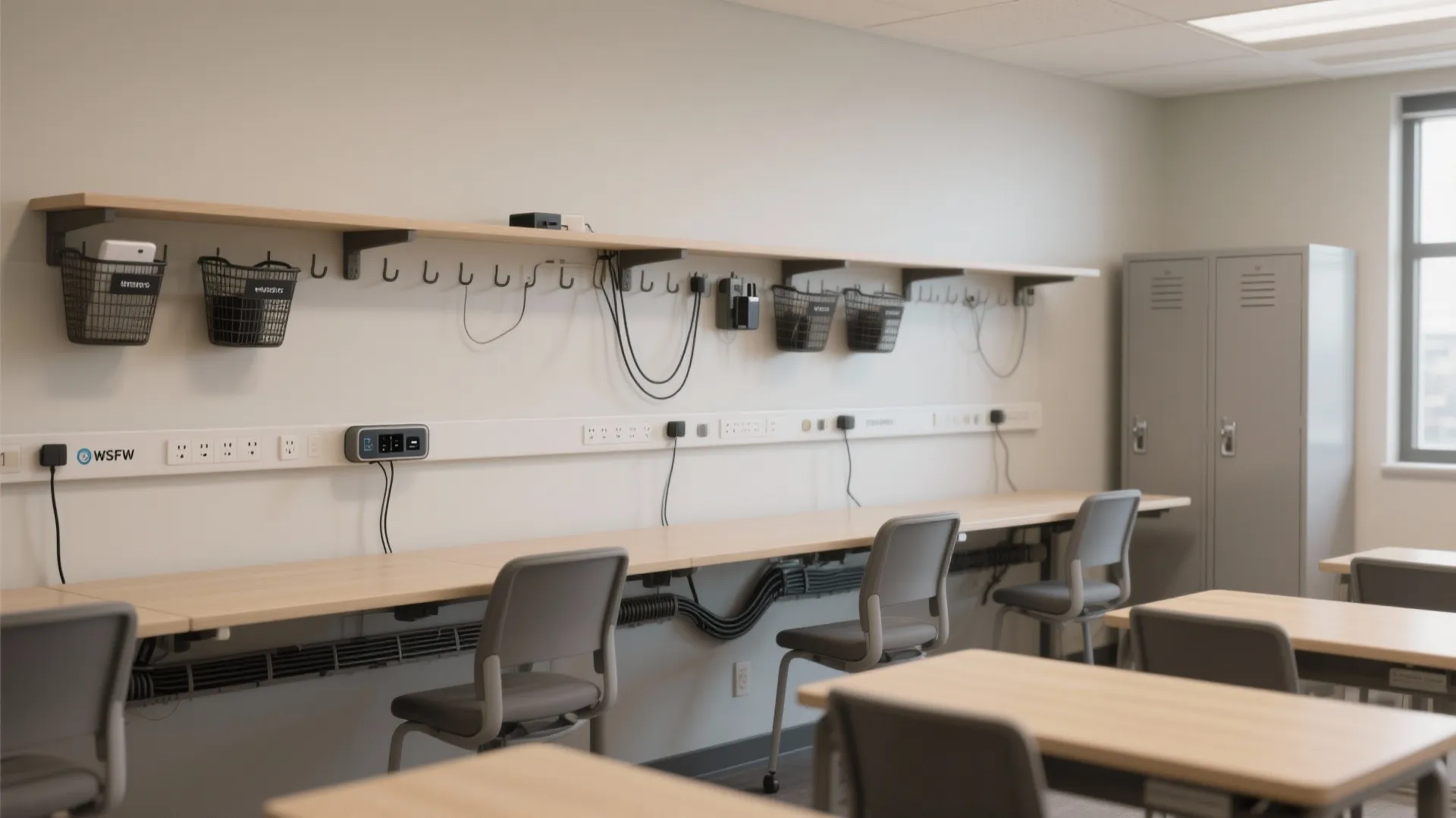 Smart storage and cable management