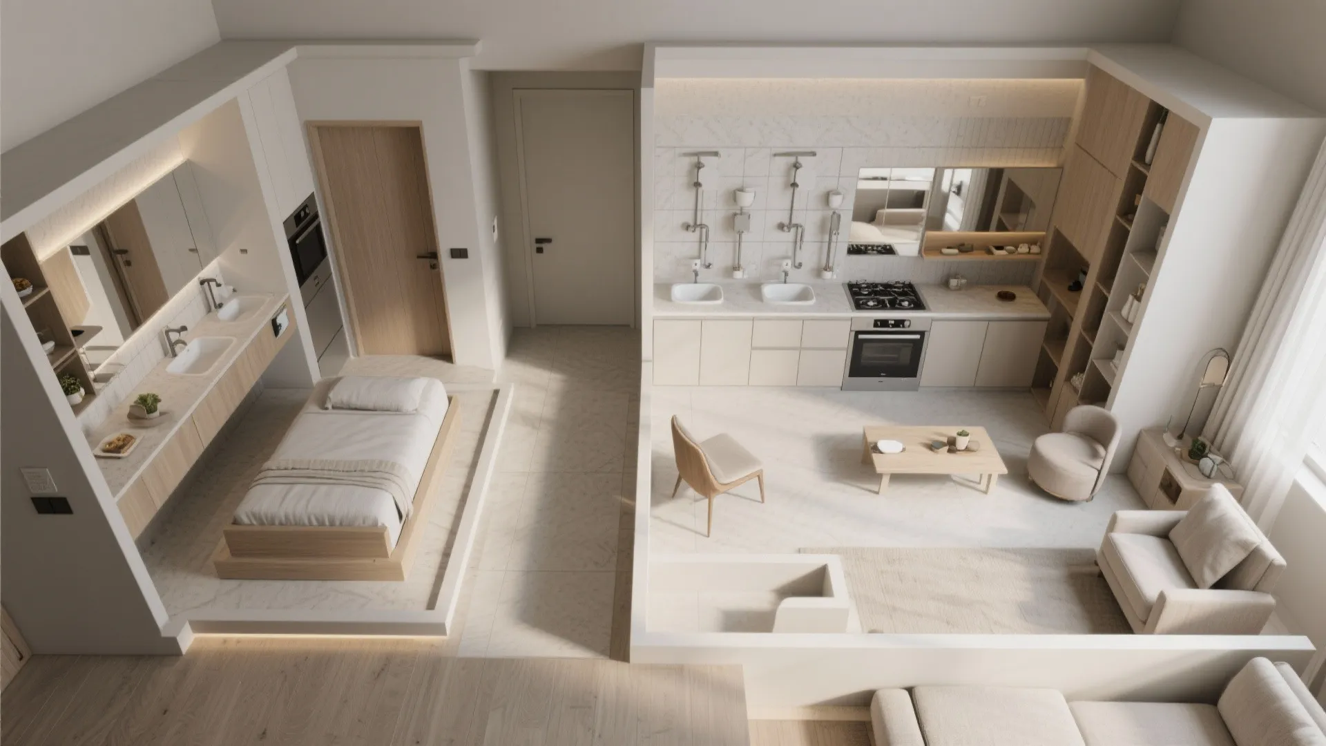 4. Smart circulation and compact utility zones