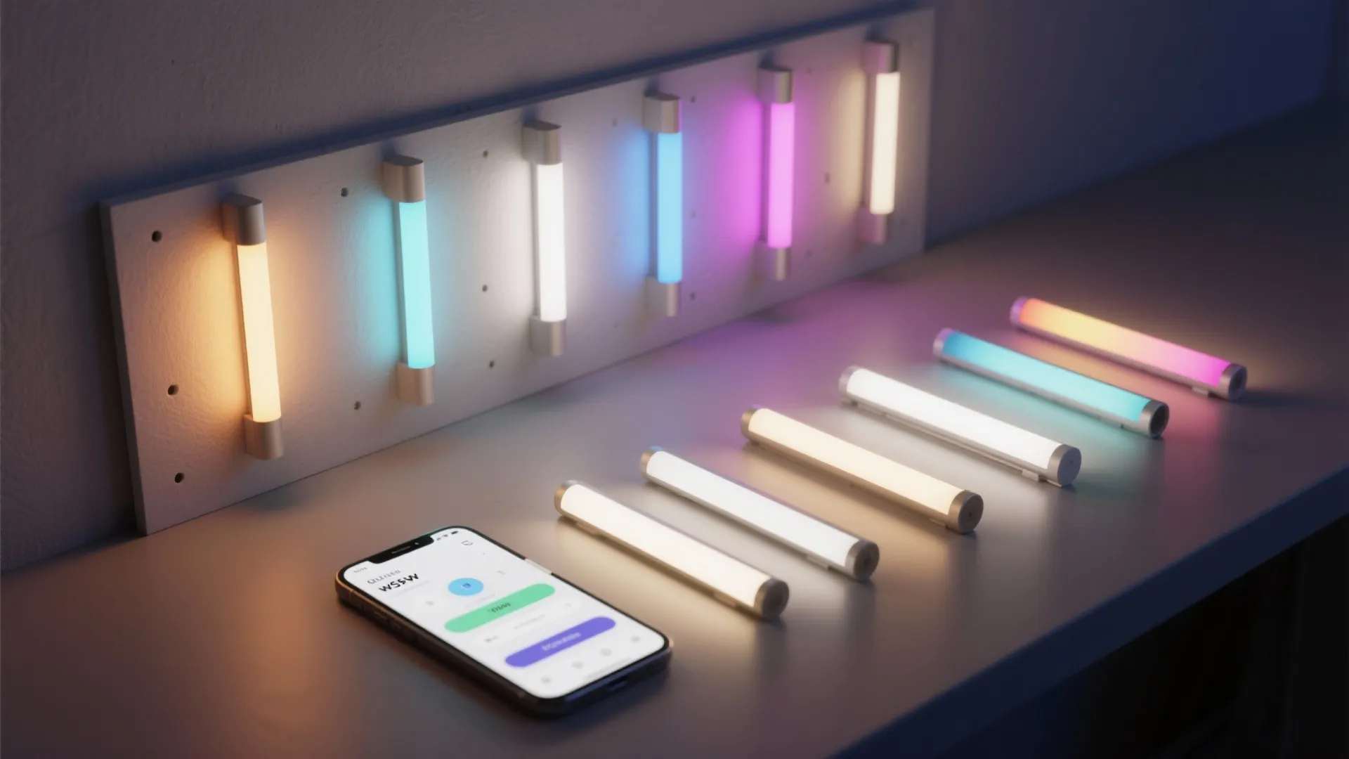 5. Smart, Color-Tunable Wall Lights