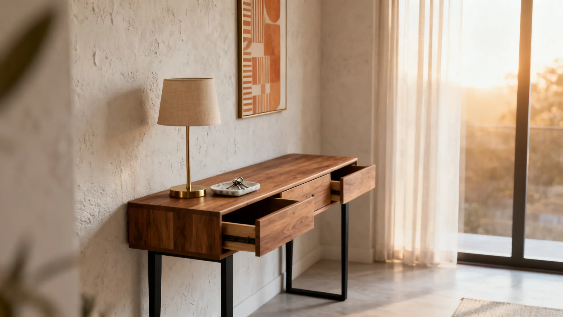 5 Living Room Console Table Ideas with Storage