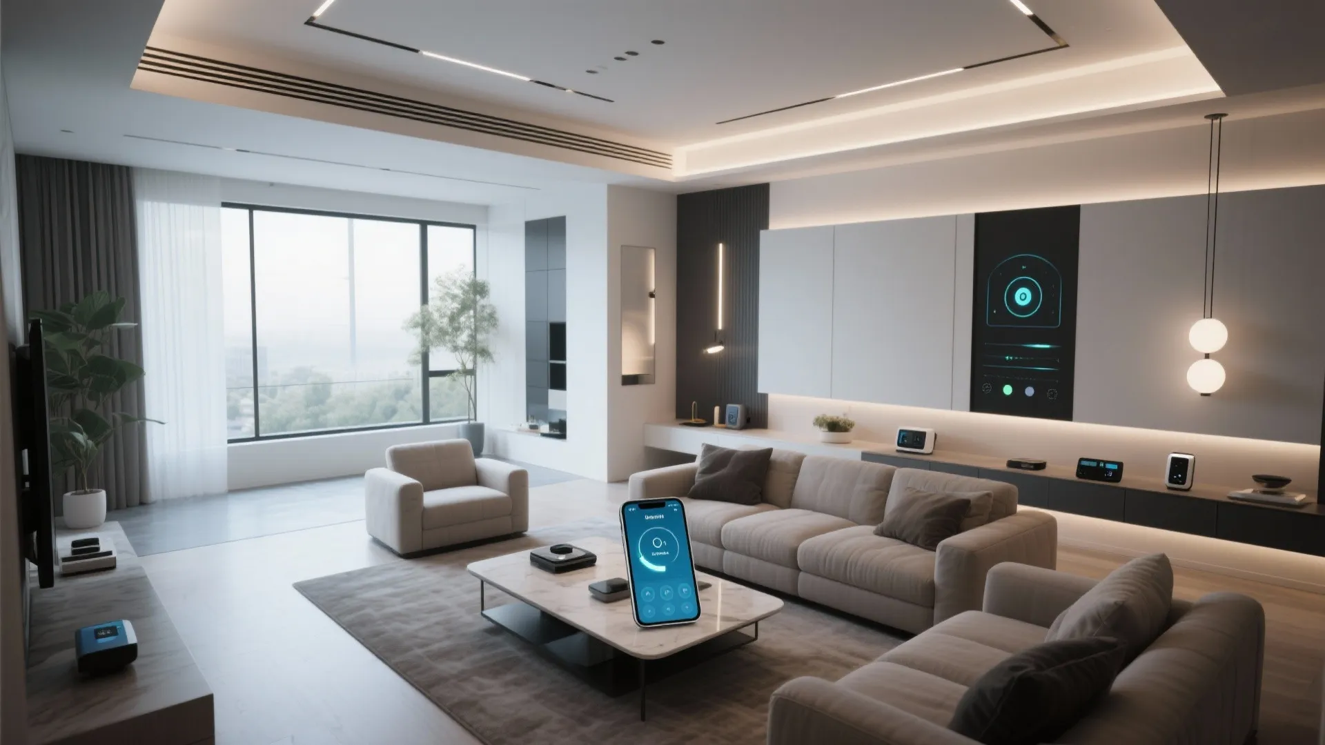 5. Recessed Lighting with Smart Controls