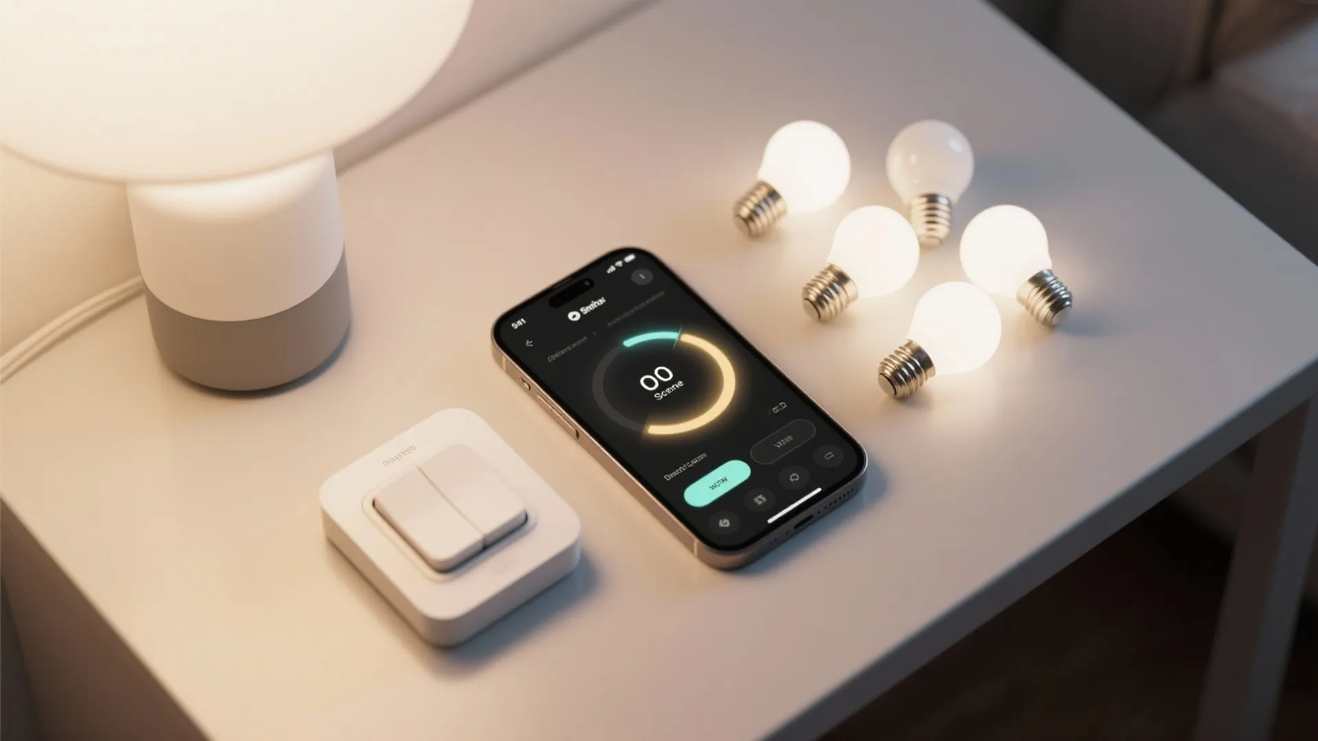 5. Smart controls and dimming scenes