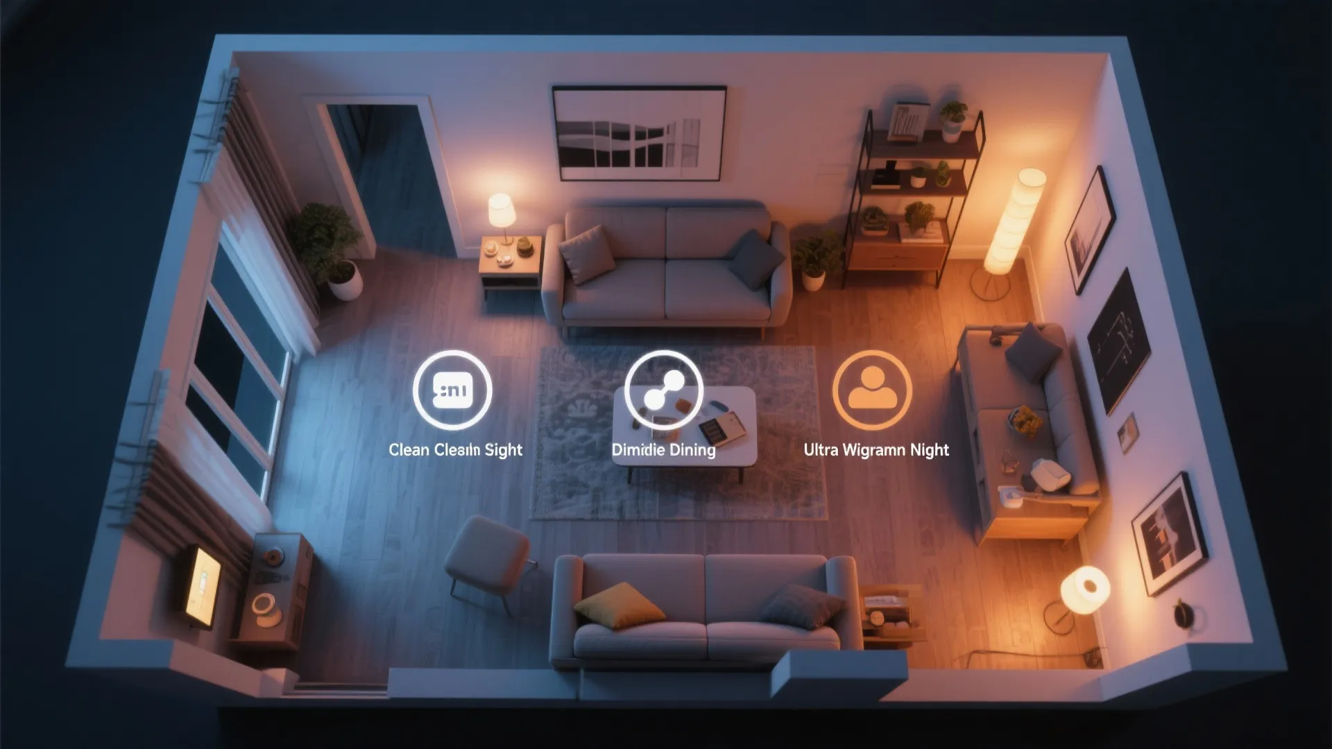 5. Smart dimming scenes for small-space control