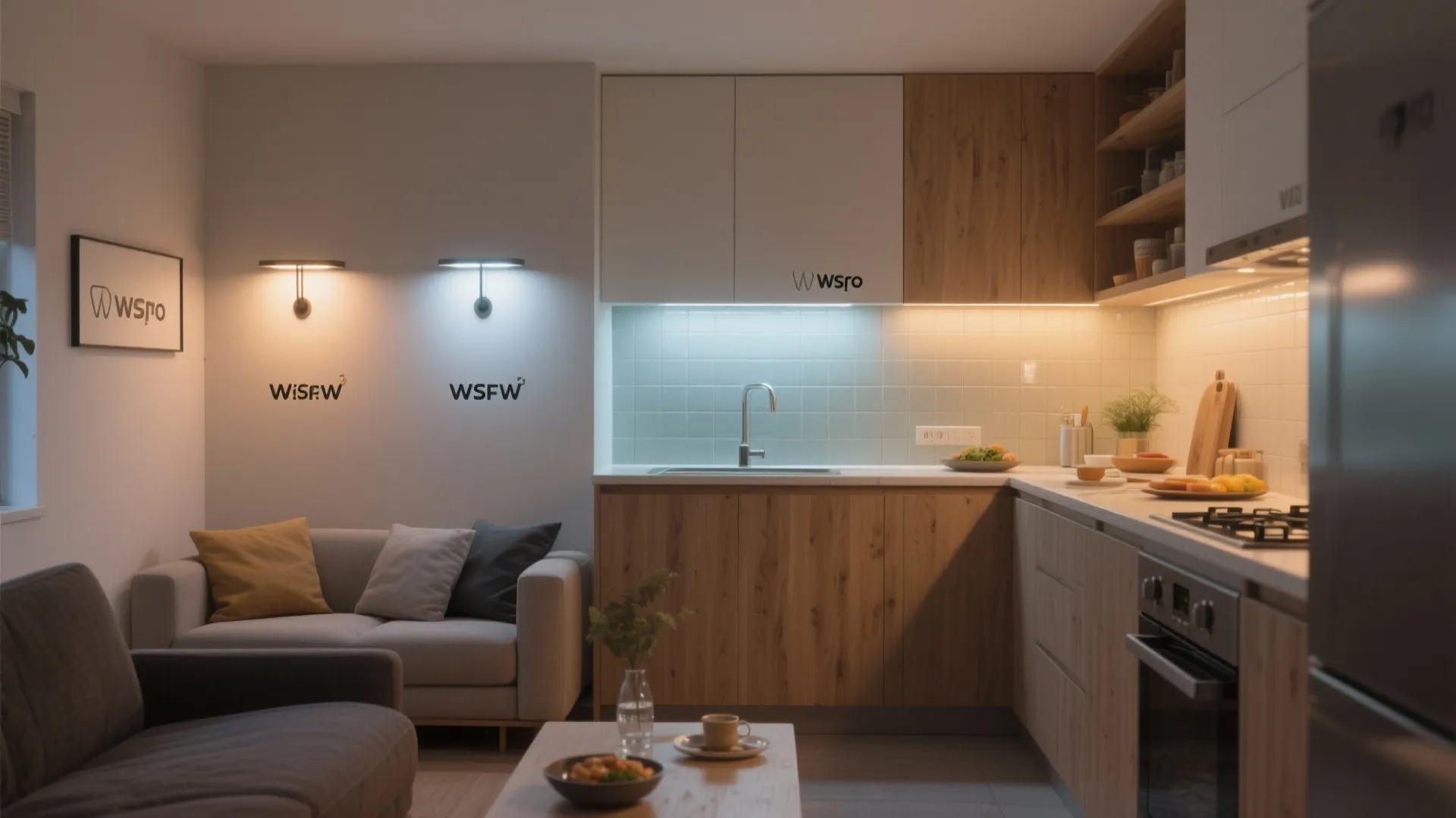 5) Smart dimming scenes for small‑space mood