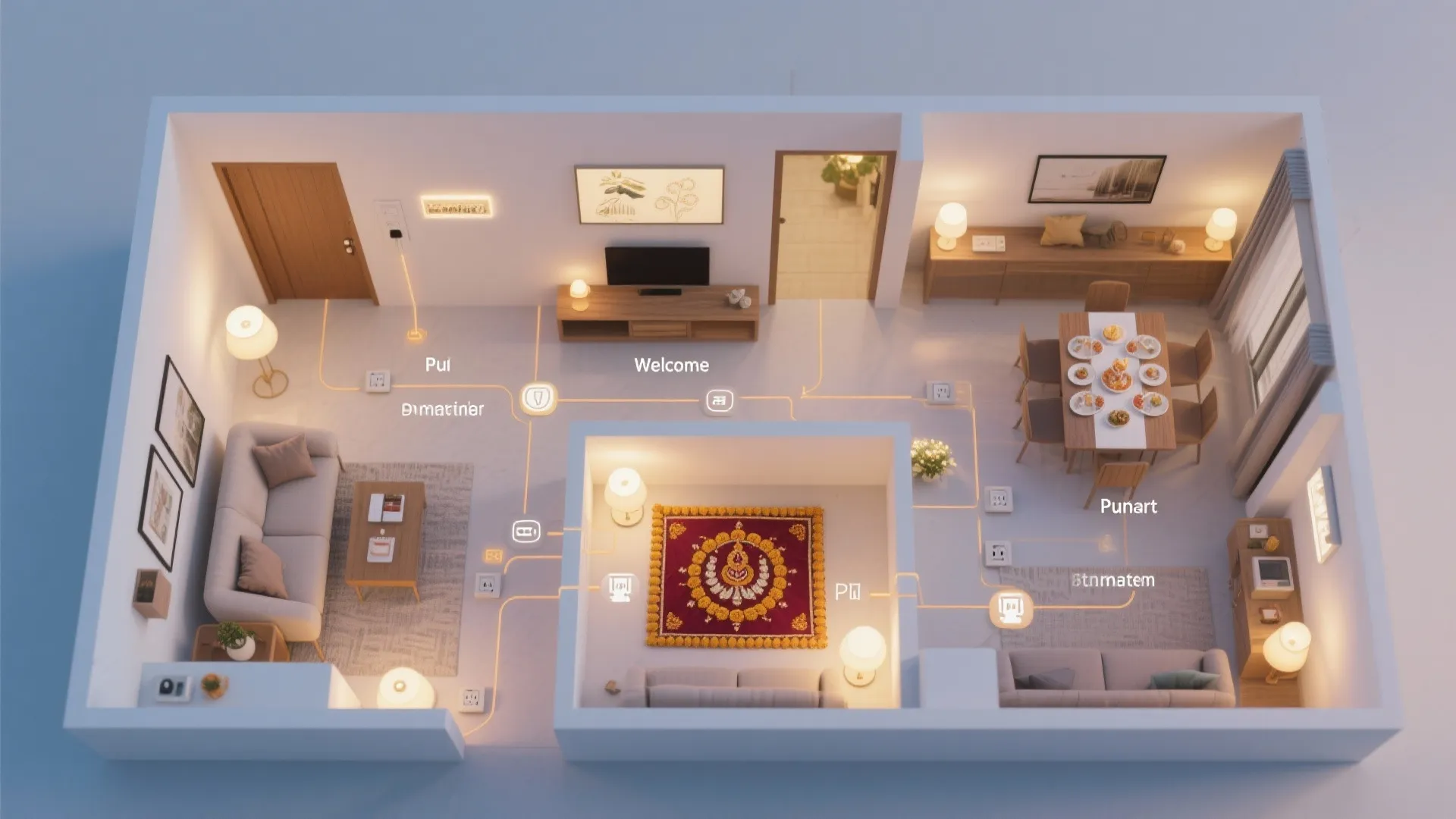 Smart dimmers and schedules for energy and mood