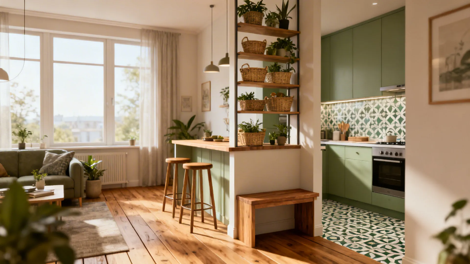 5 Smart Ways to Separate Kitchen from Living Room