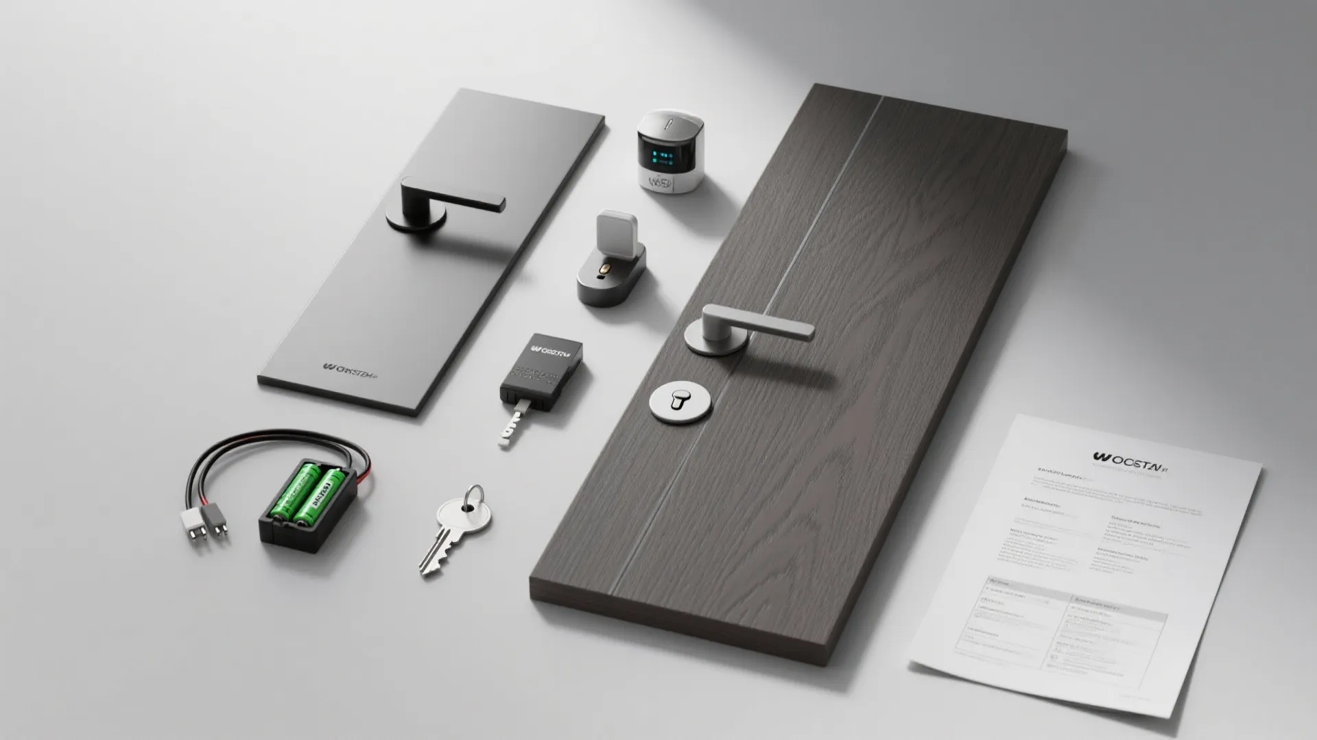 5. Smart security door combining sensors and solid core