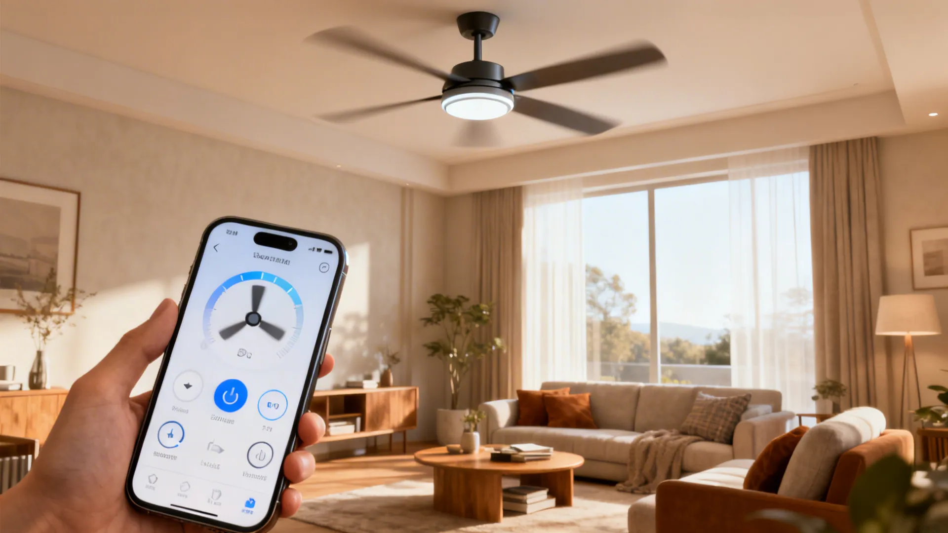 4. Smart fans with remote and app control