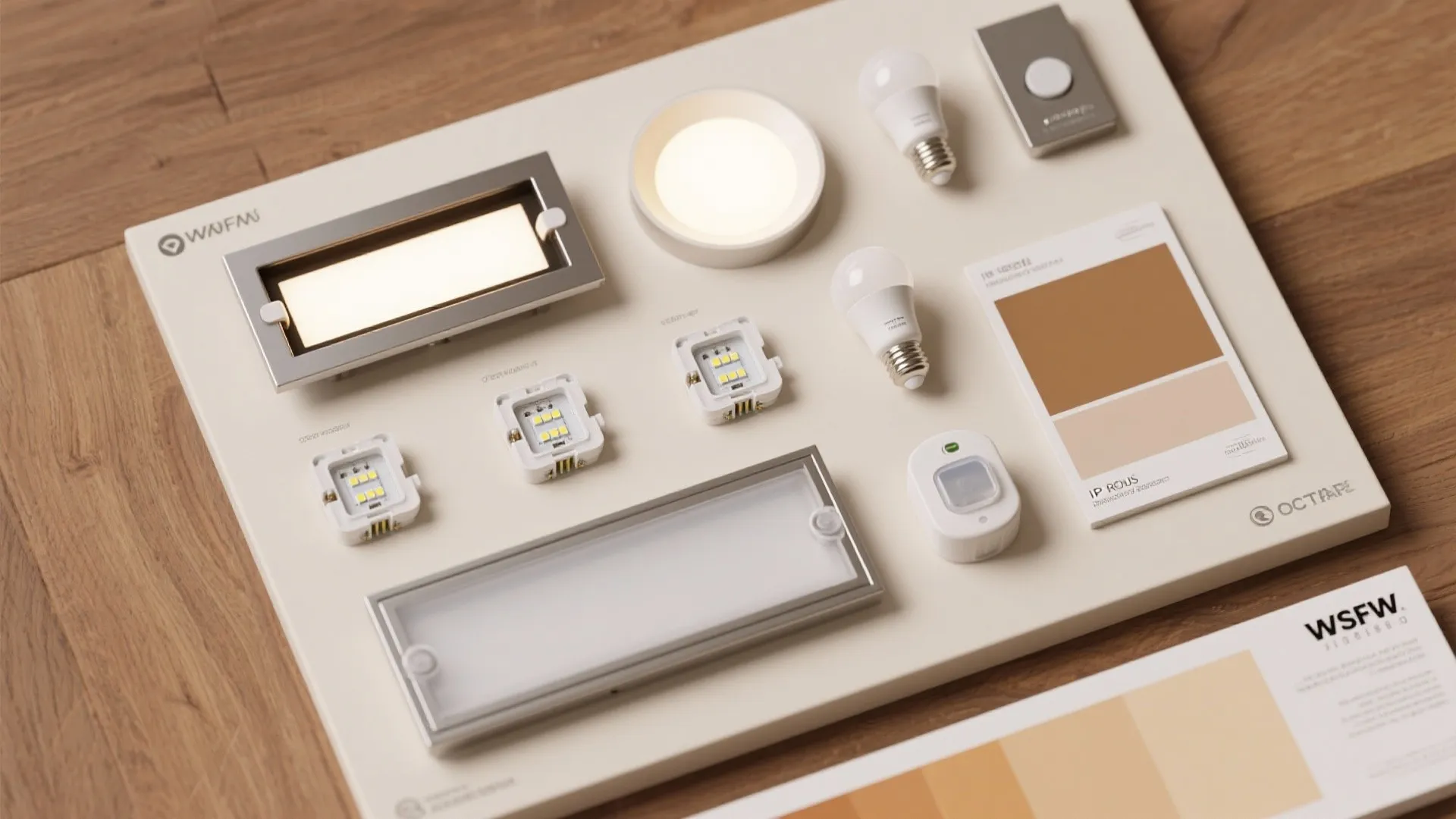 5. Moisture-resistant fixtures and smart controls