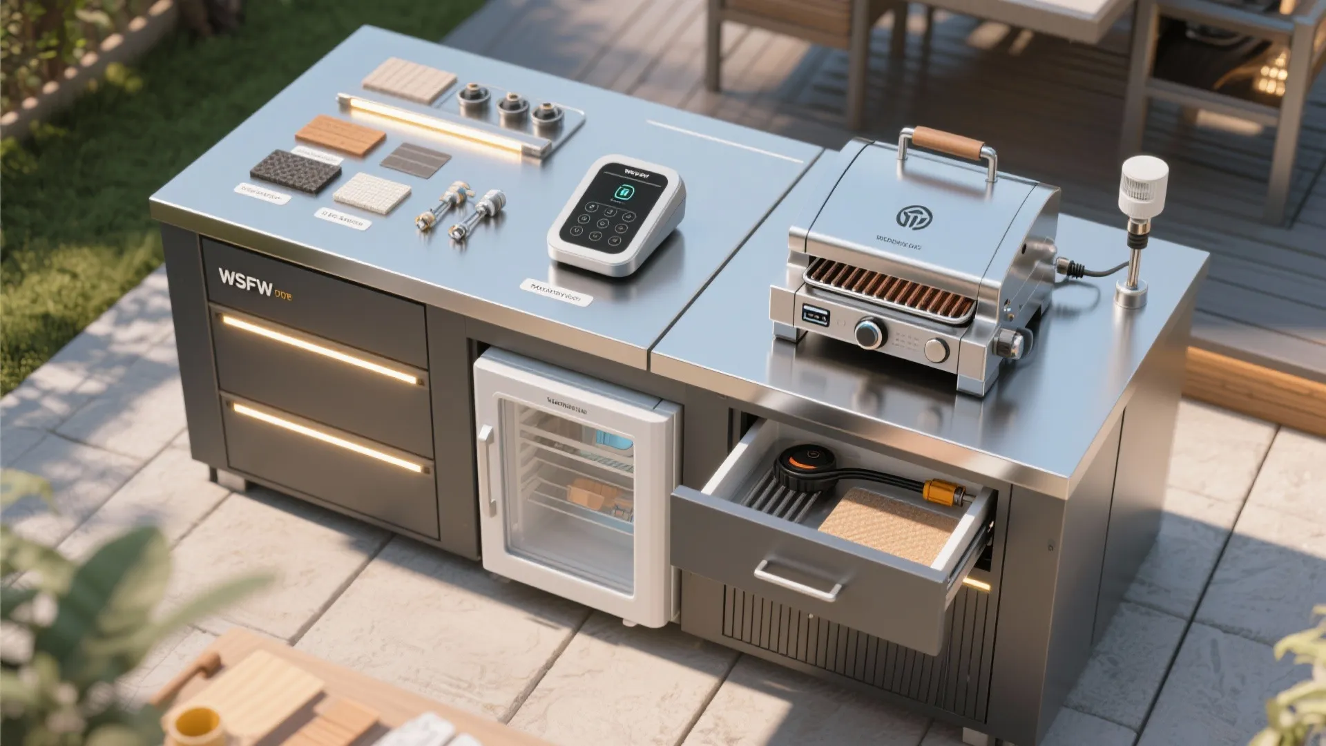 5. Embrace tech: compact grills and simple automation