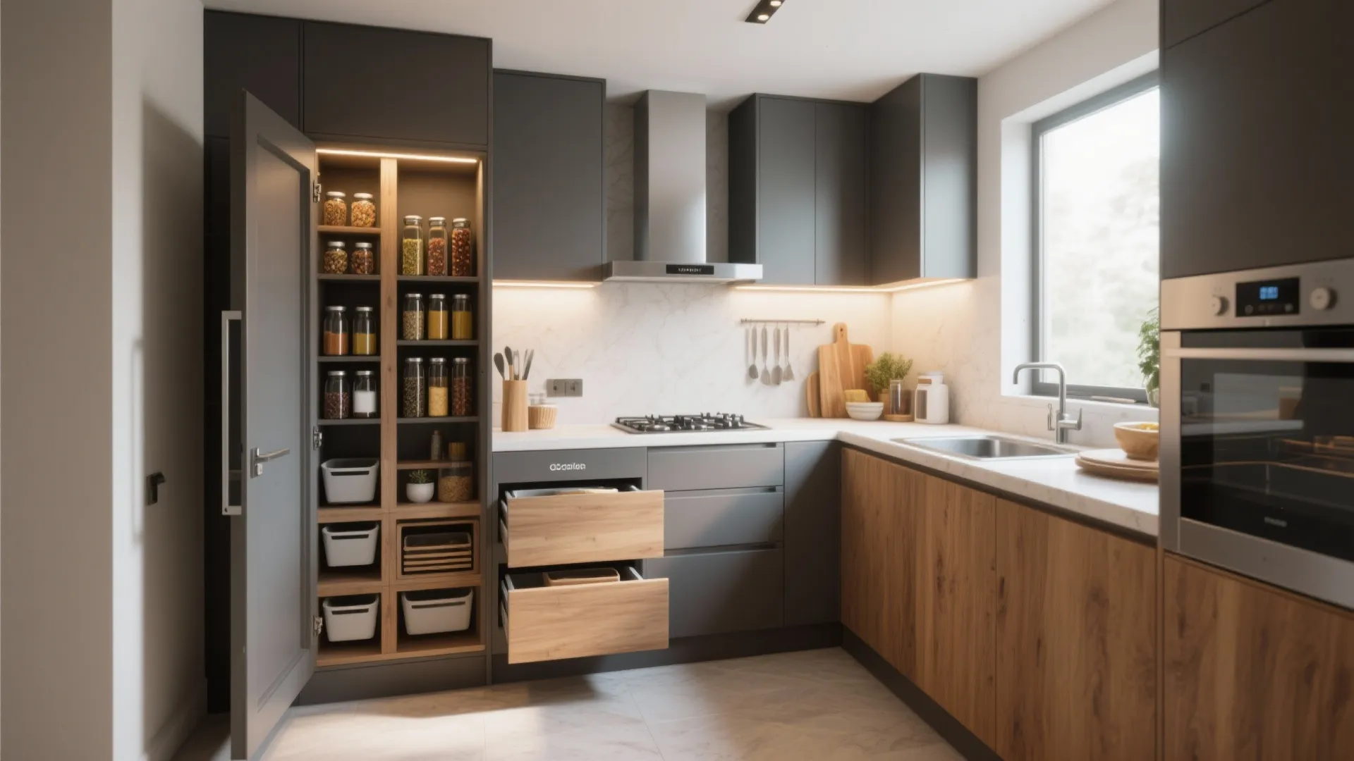 3. Smart kitchen layouts that maximize workflow
