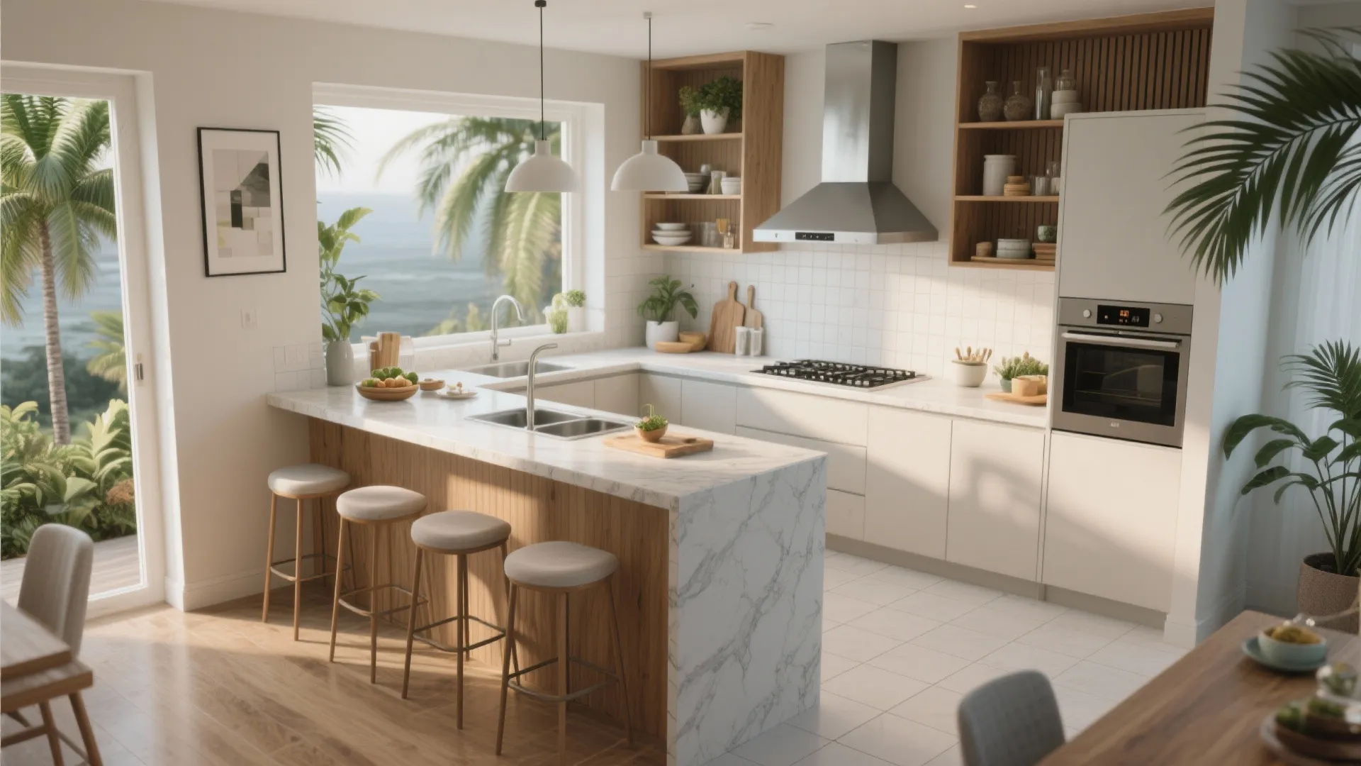 5. Smart kitchen layout for tropical living