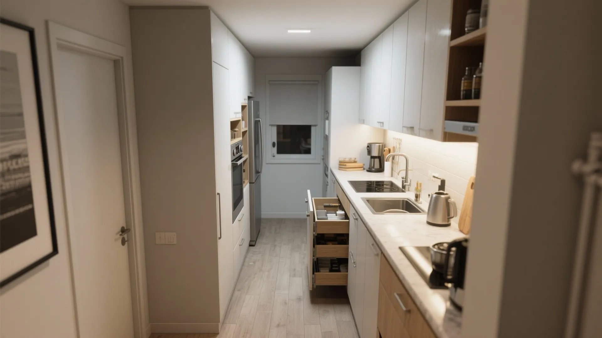5. Smart kitchen layout for small apartments