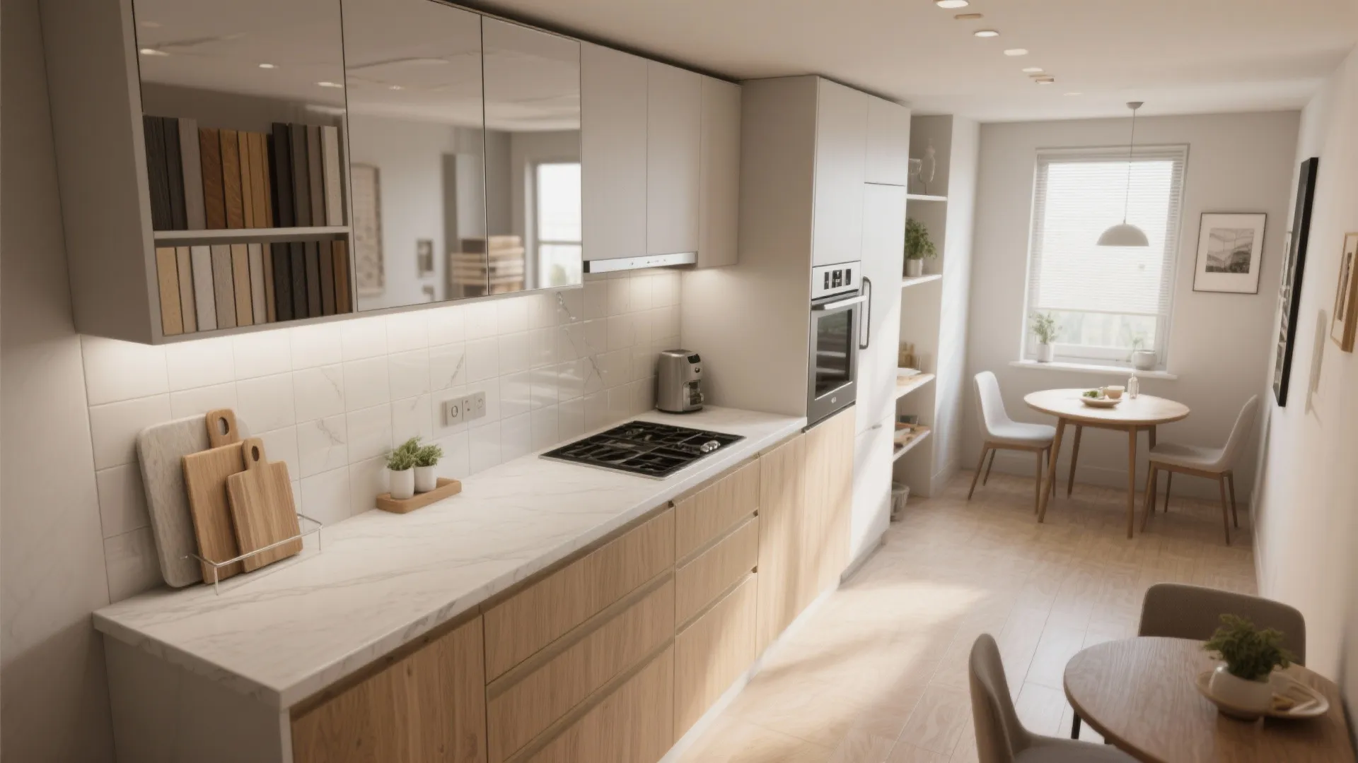 4. Smart kitchen layout for compact spaces