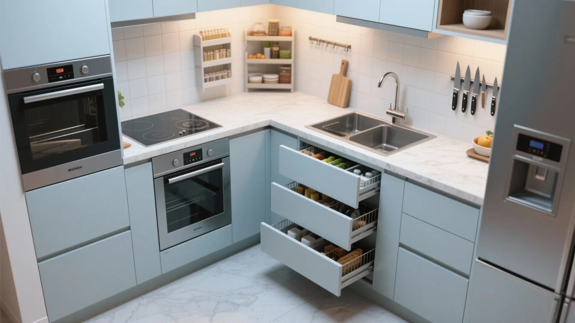 5. Smart kitchen layout for efficiency