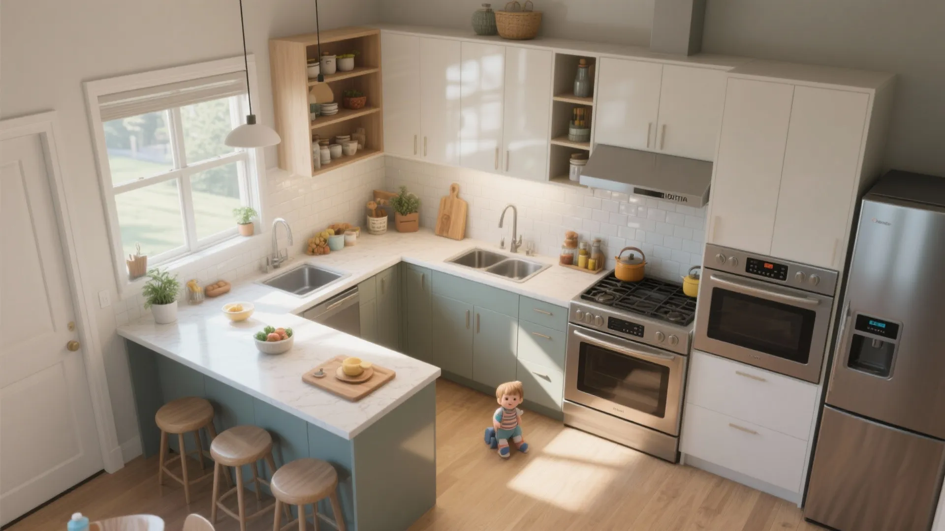 4. Smart kitchen layouts for busy families