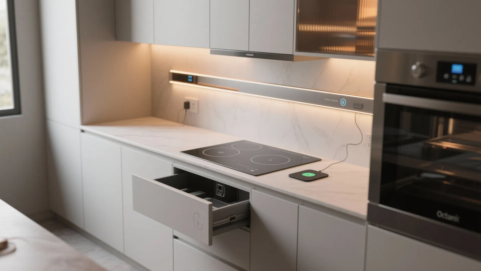 5. Smart kitchen systems with subtle tech