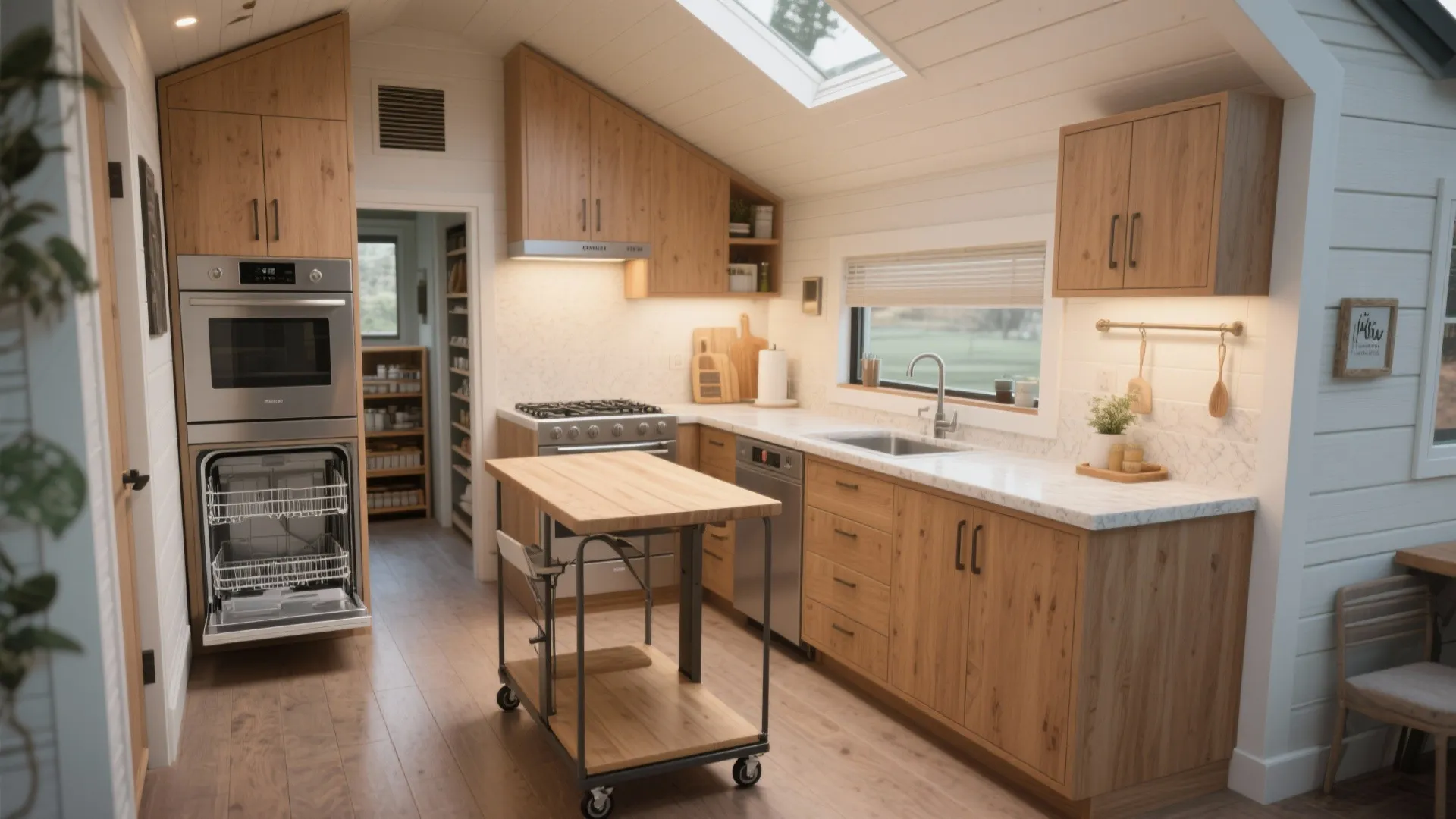 5. Smart kitchen layout for tiny footprints