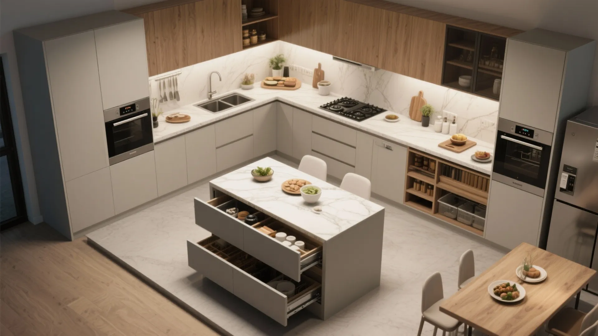 5. Smart kitchen layout for small footprints