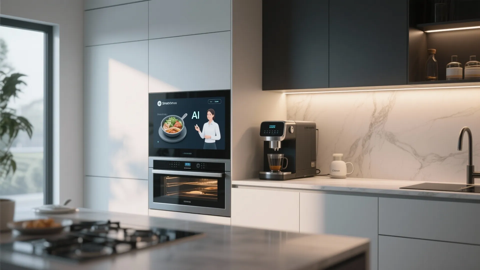 7. Tech-Integrated Cooking Zones