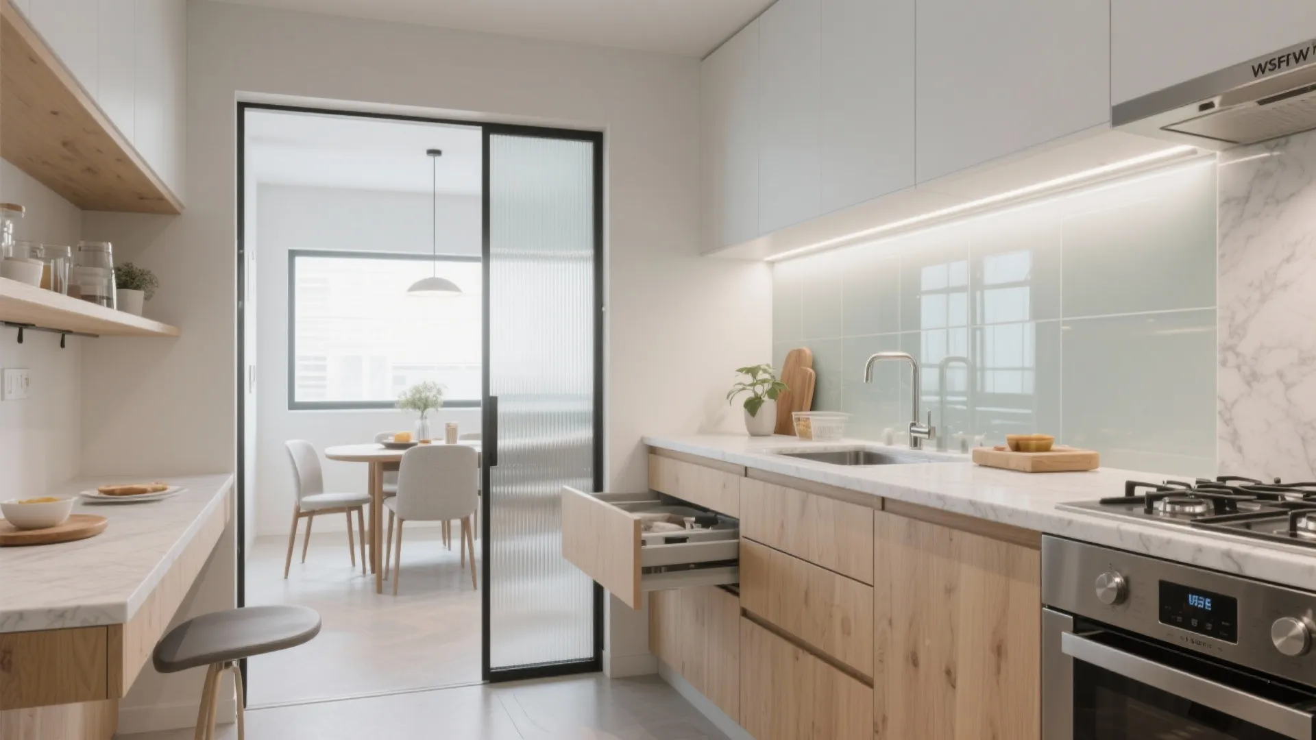 [Section: 灵感列表] 1) Smart kitchen zoning for compact 3 BHKs