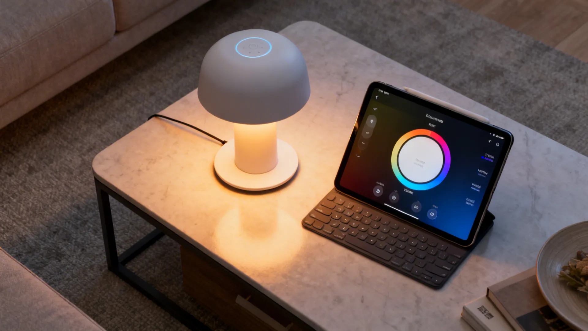 5. Smart Lamps with Dimming and Color