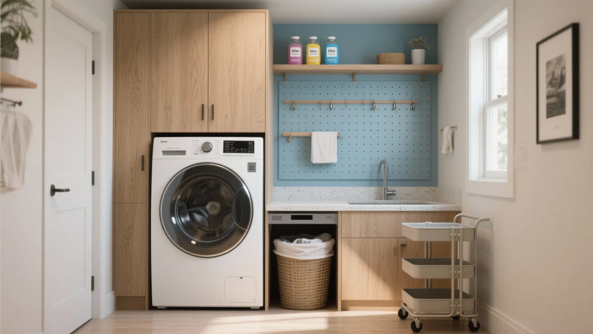 Laundry Storage Ideas: 5 Smart Solutions: Small-space laundry storage ideas that make chores less chaotic and more stylish