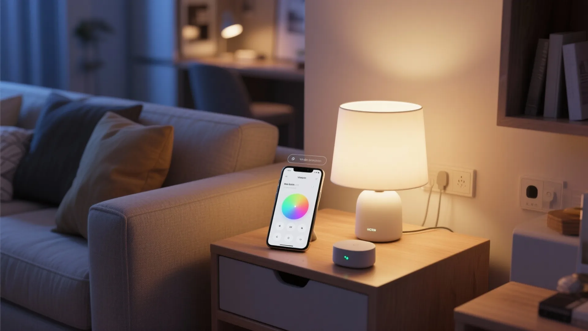 5. Smart LED Lamp with Voice and App Control