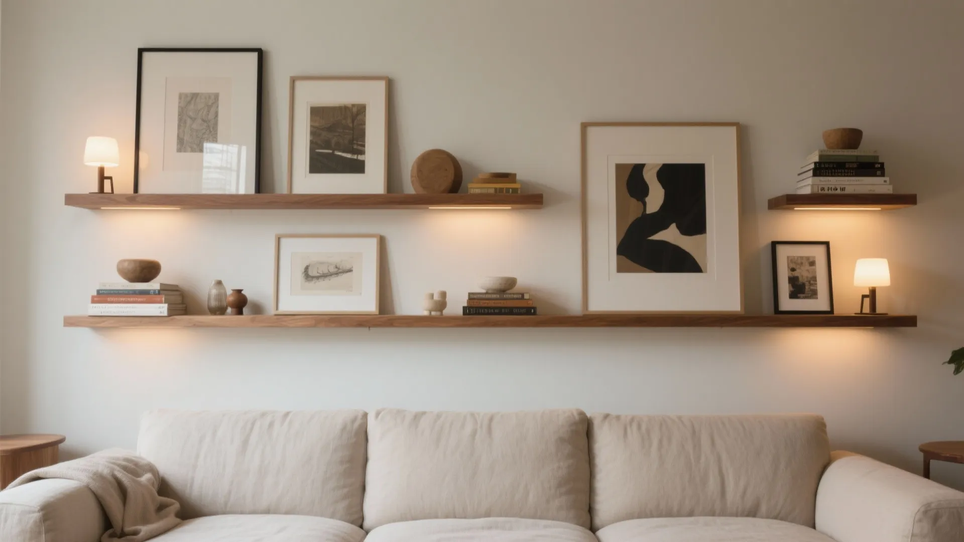 Smart Ledges and Floating Shelves (Display That Breathes)