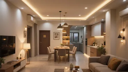 Top 5 Lighting Ideas for a 1.5 BHK