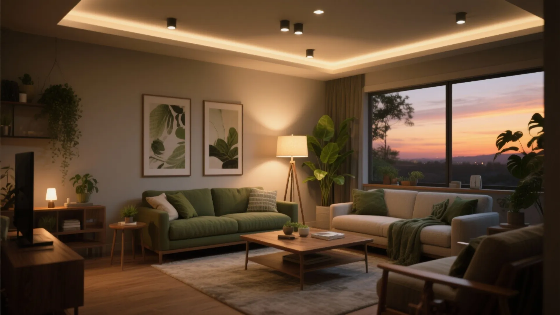 Energy-smart lighting that flatters greens