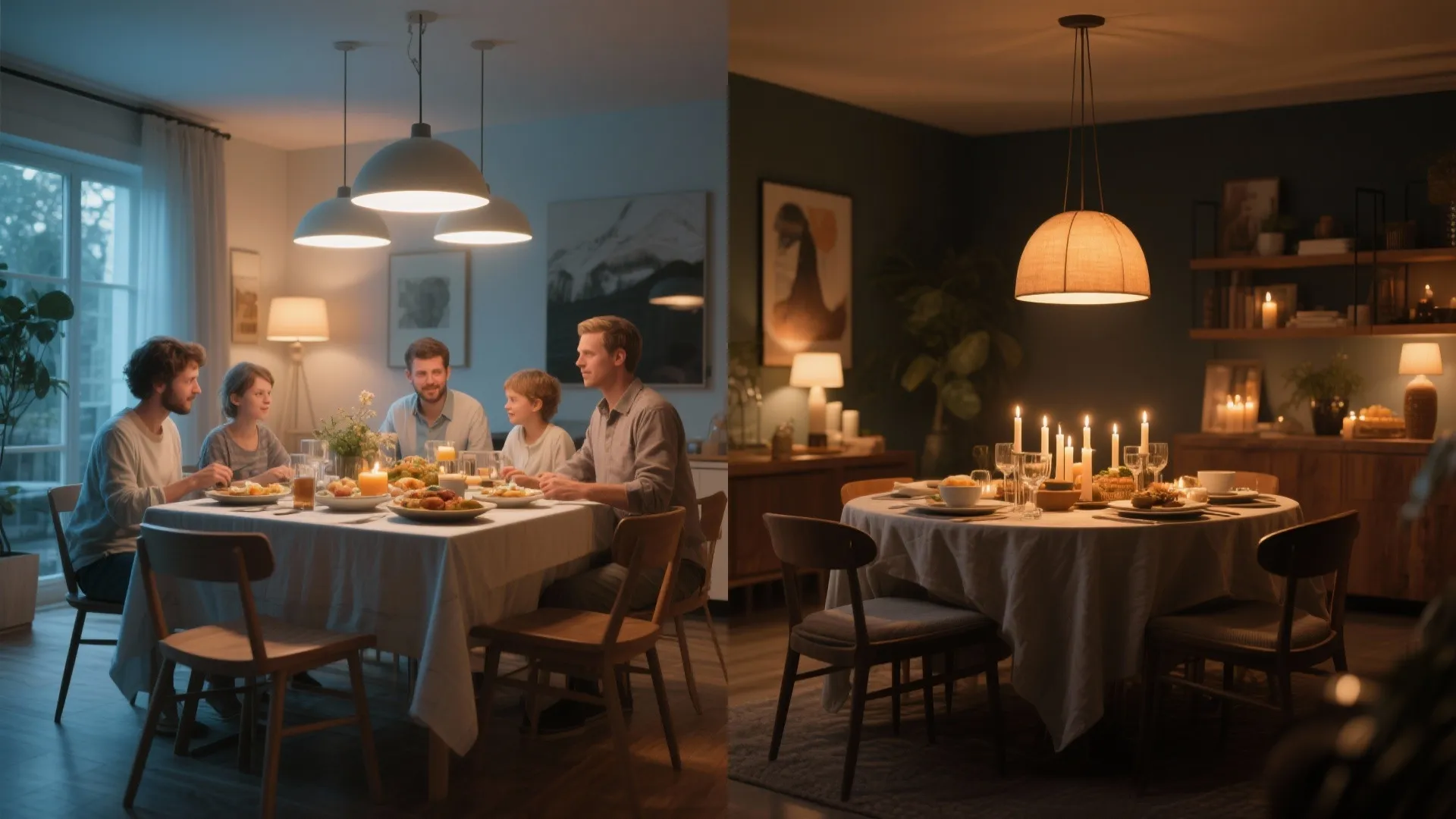 5. Dimmable smart lighting and mood scenes