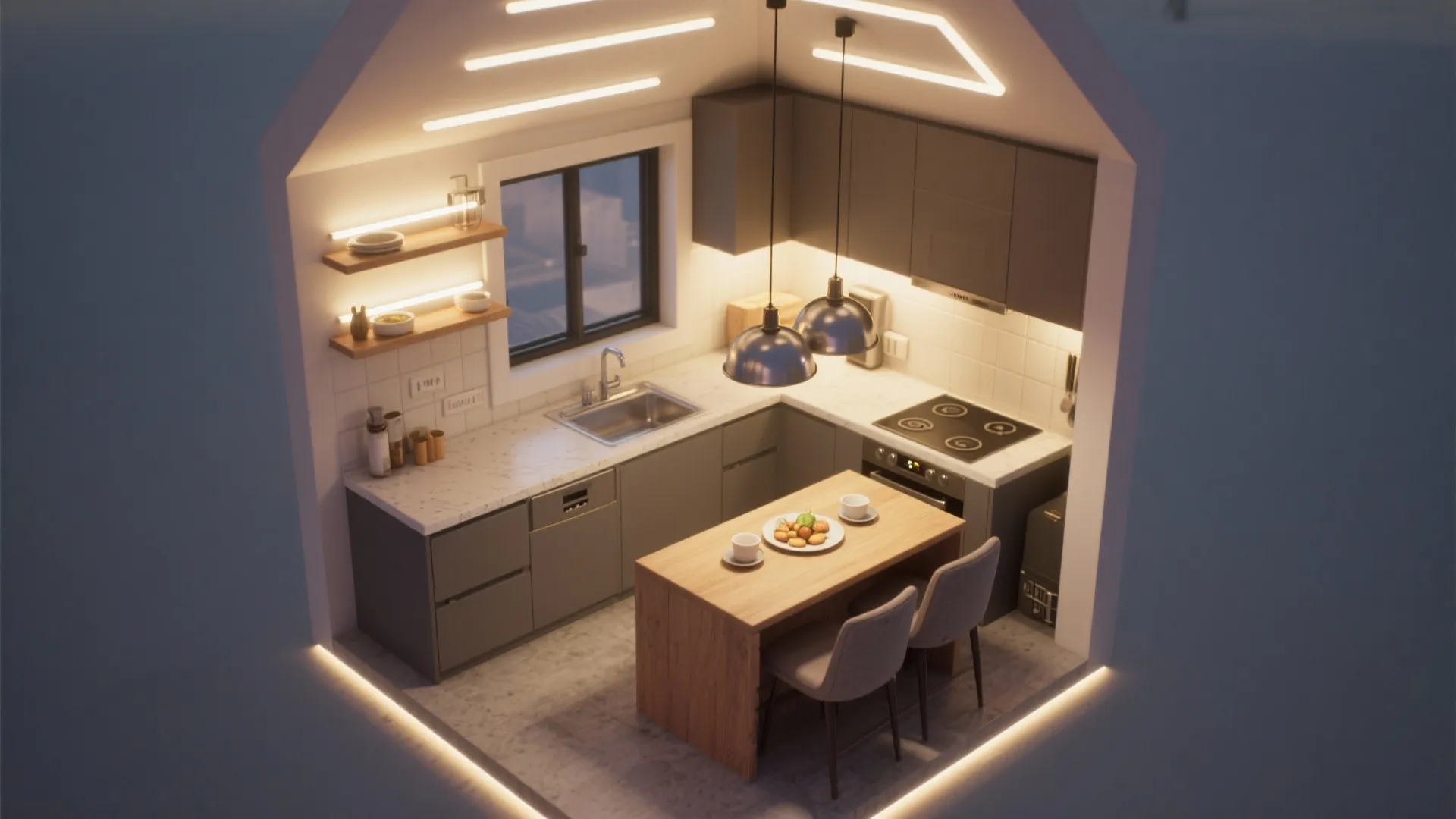 3. Smart Lighting Layers for a Cozy, Practical Kitchen